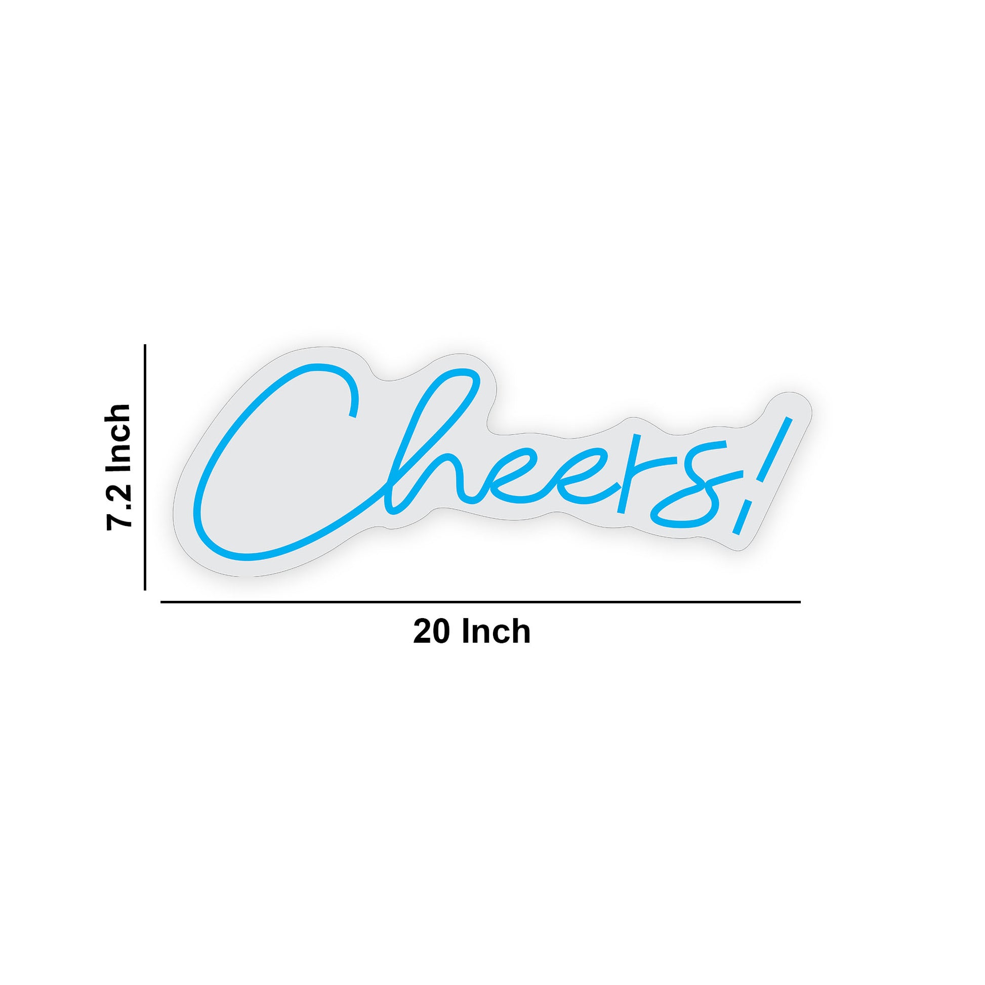 Cheers Text Neon Sign LED Light