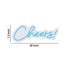 Cheers Text Neon Sign LED Light