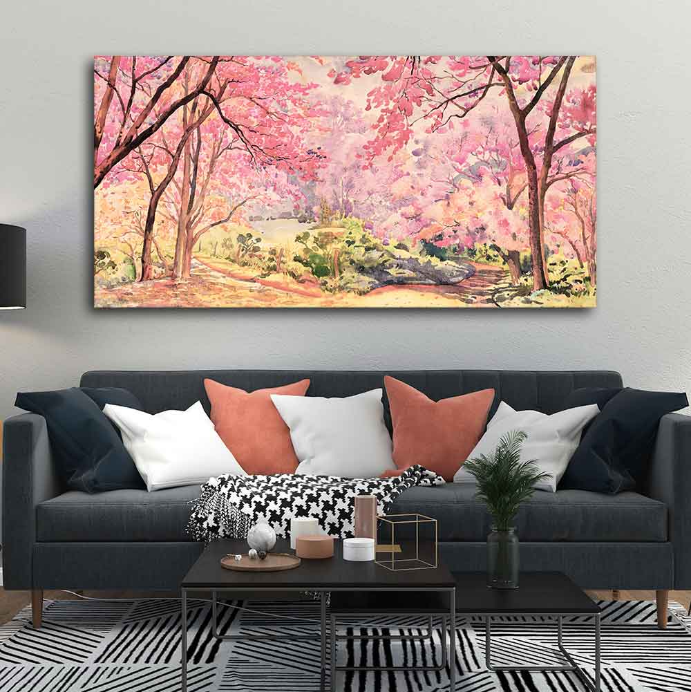 Cherry Blossom Tree Premium Wall Painting