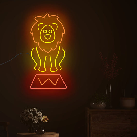 Circus Lion Neon Sign LED Light