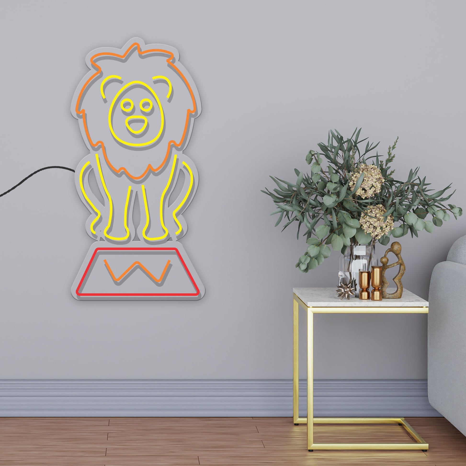 Circus Lion Neon Sign LED Light