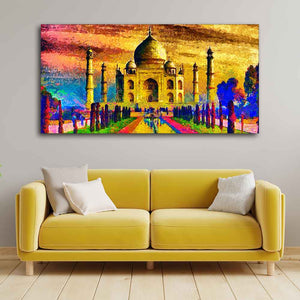 Classic Wall Painting of Taj Mahal