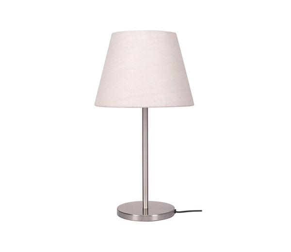 Classy White Color Metal Finish Table Lamp