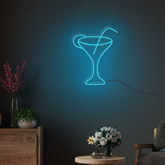 Cocktail Drink Neon Sign LED Light