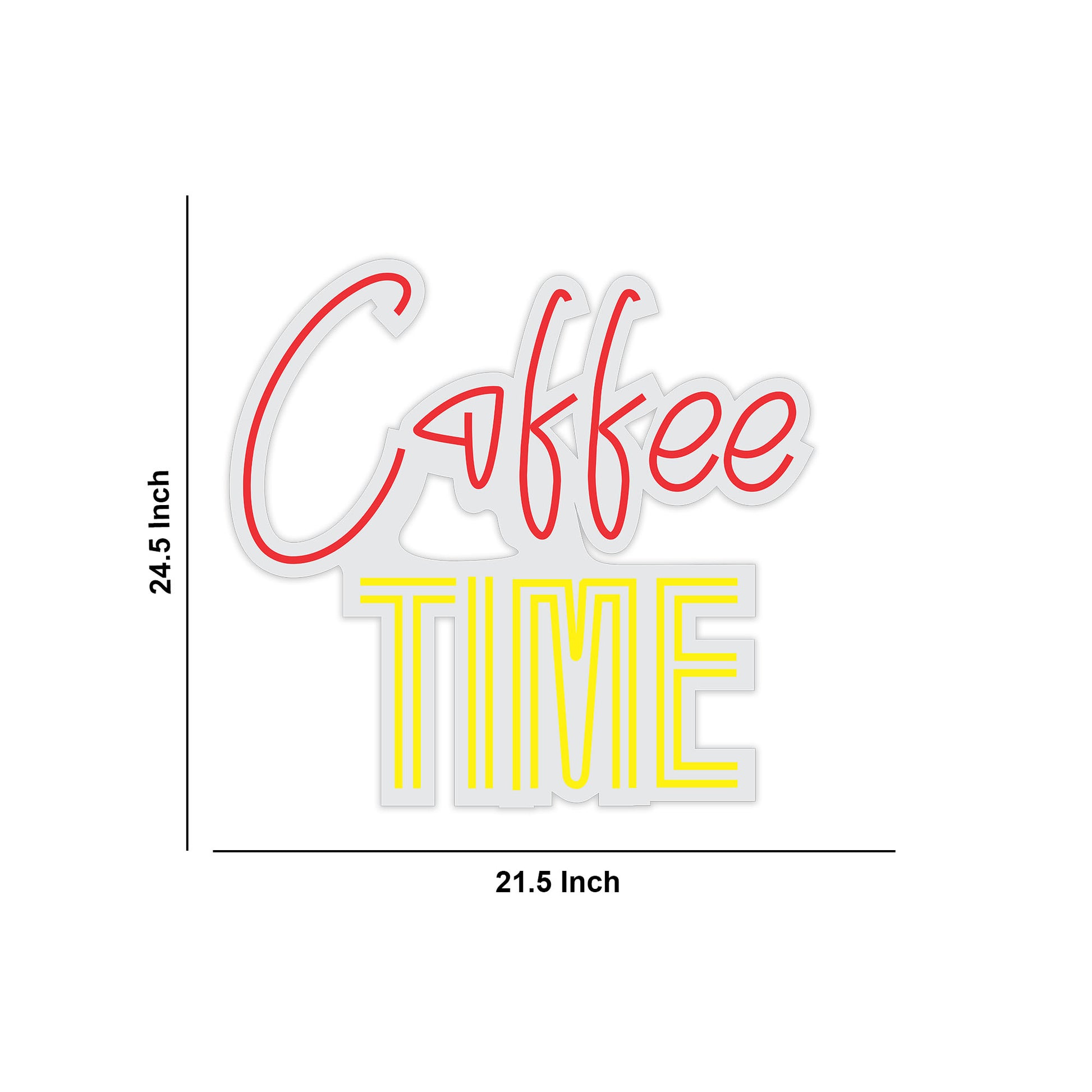 Coffee Time Text Neon Sign LED Light