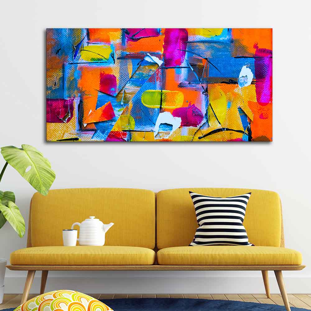 Colorful Abstract Art Premium Canvas Wall Painting