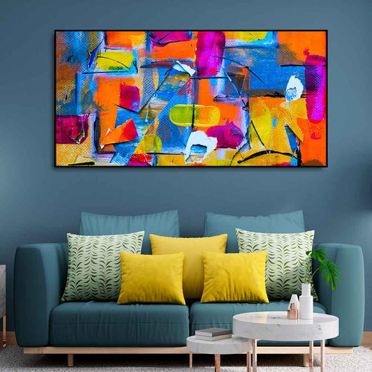 Colorful Abstract Art Premium Canvas Wall Painting