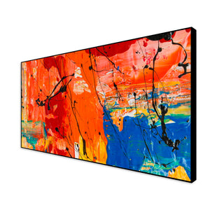 Colorful Abstract Floating Frame Wall Painting