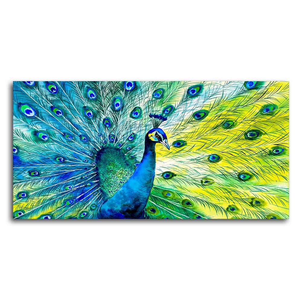 Colorful Peacock Canvas Wall Painting