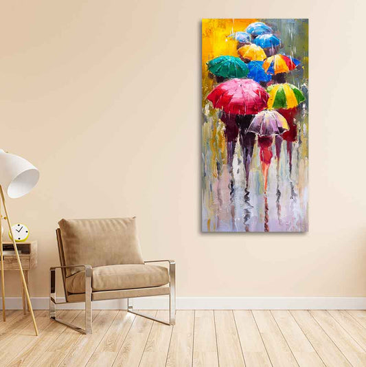 Colorful Rainy Season Beautiful Design Canvas Printed Wall Painting