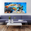 Colorful Turtle Canvas Wall Painting