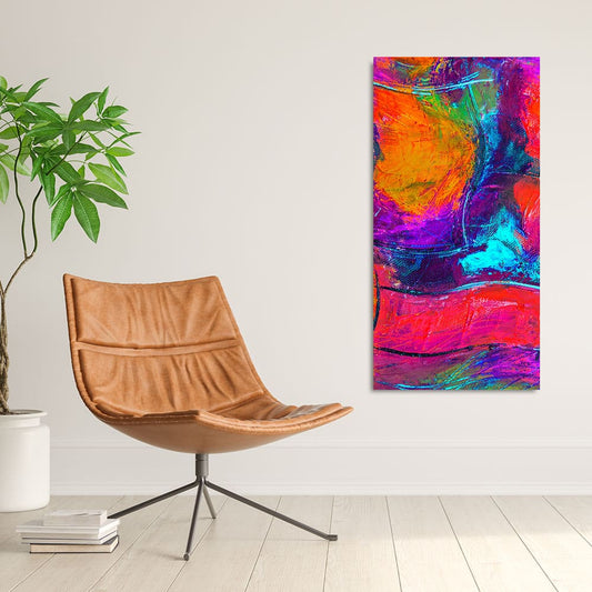 Colorful Vibrant Abstract Art Premium Canvas Wall Painting