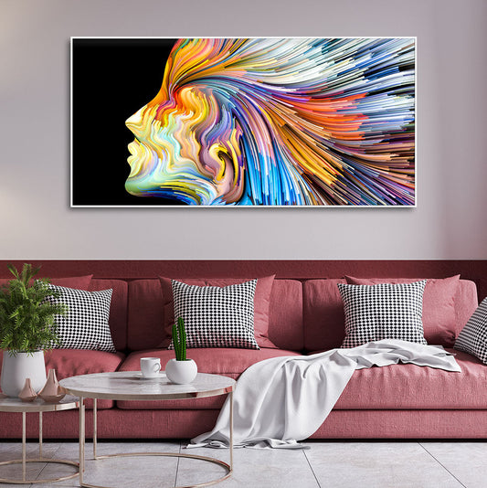 Colors of Imagination and Graphic Design Abstract Wall Painting