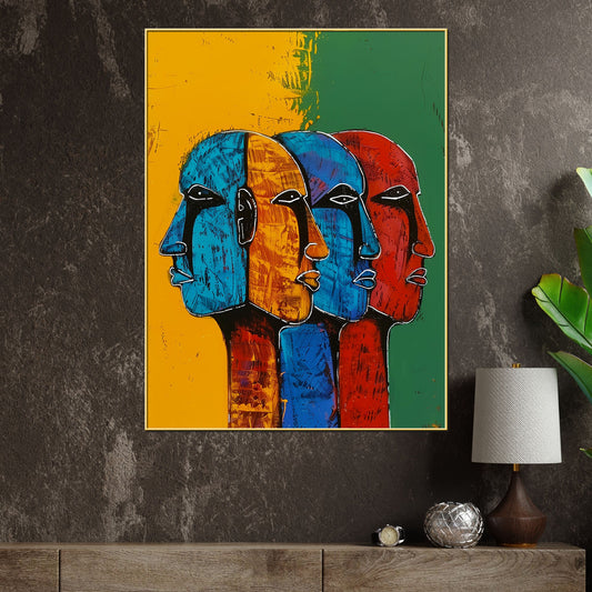 Colourfull American Cotton Canvas Wall Painting