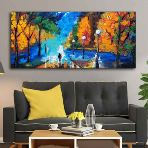 Couple Dating Tonight Premium Wall Painting