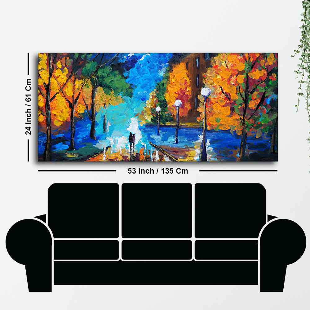 Couple Dating Tonight Premium Wall Painting