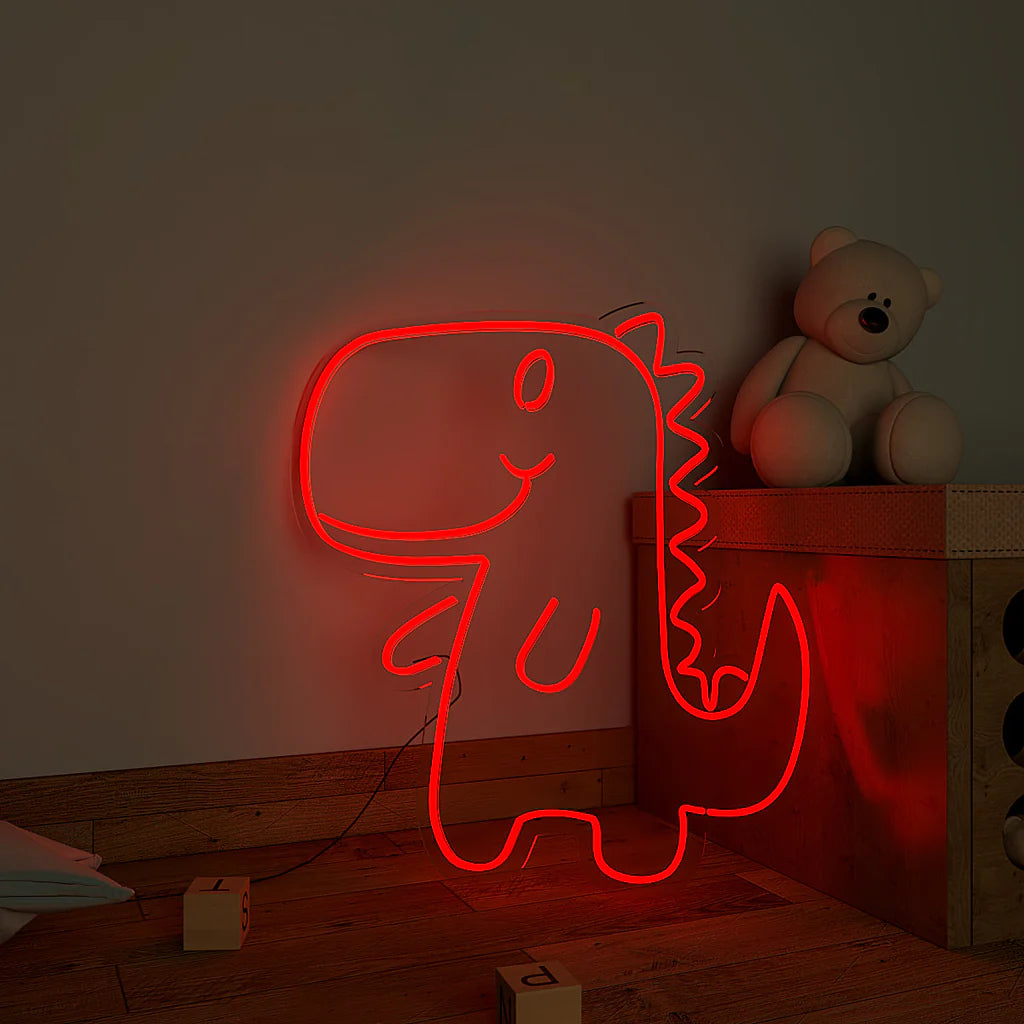 Cute Little Dinosaur Design Neon LED Light