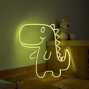 Cute Little Dinosaur Design Neon LED Light