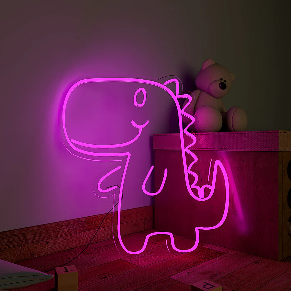 Cute Little Dinosaur Design Neon LED Light