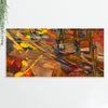 Dark Abstract Texture Floating Frame Wall Painting