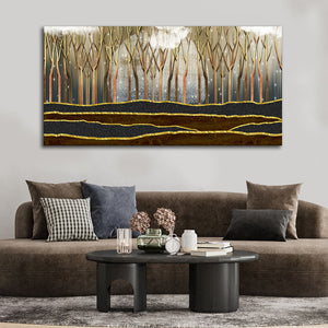 Dead Forest Modern Abstract Art Canvas Wall Painting