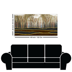 Dead Forest Modern Abstract Art Canvas Wall Painting