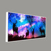 Deer Silhouette Colorful Sky Wall Painting