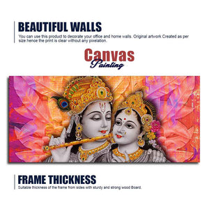 Divine Radha Krishna Big Canvas Wall Painting