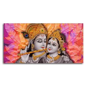 Divine Radha Krishna Canvas Wall Painting