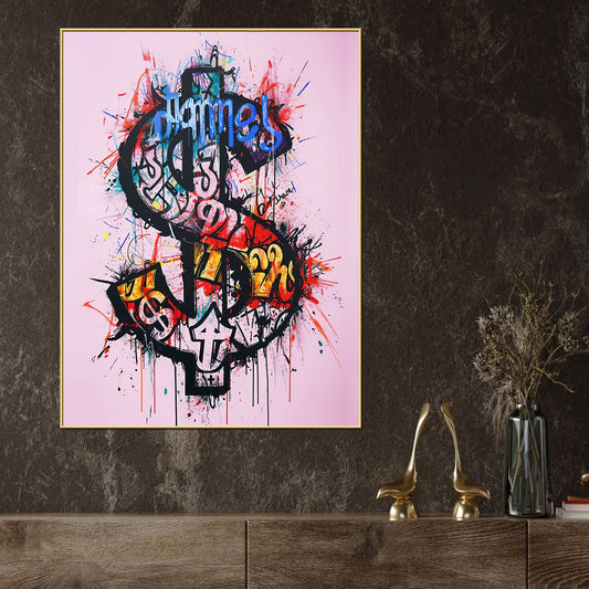 Dollar Of Richie Cotton Canvas Wall Painting