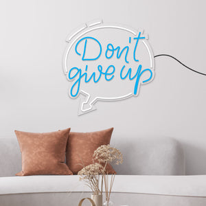 Don't Give Up Motivational Text Neon Sign LED Light