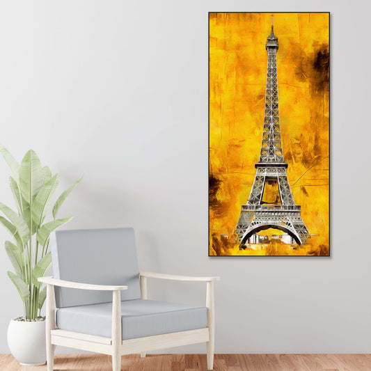 Eiffel Tower Floating Canvas Wall Painting