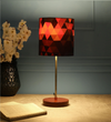 Elegant Designer Printed Cylindrical Shaped Table Lamp