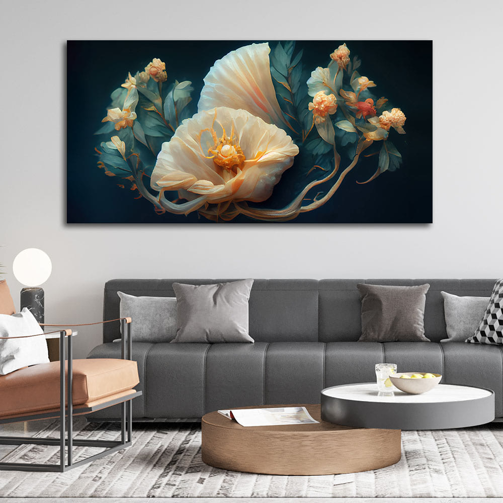 Elegant Floral Flower art Canvas Wall Painting