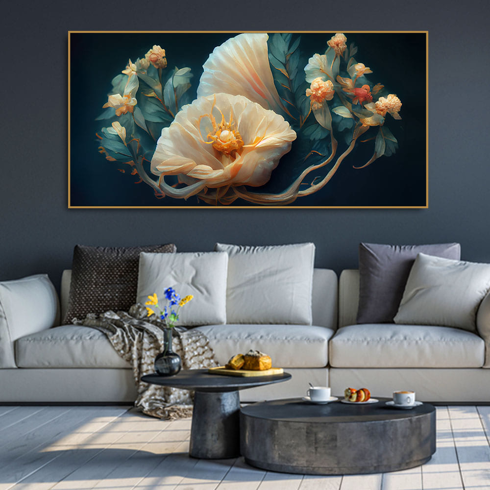 Elegant Floral Flower art Canvas Wall Painting