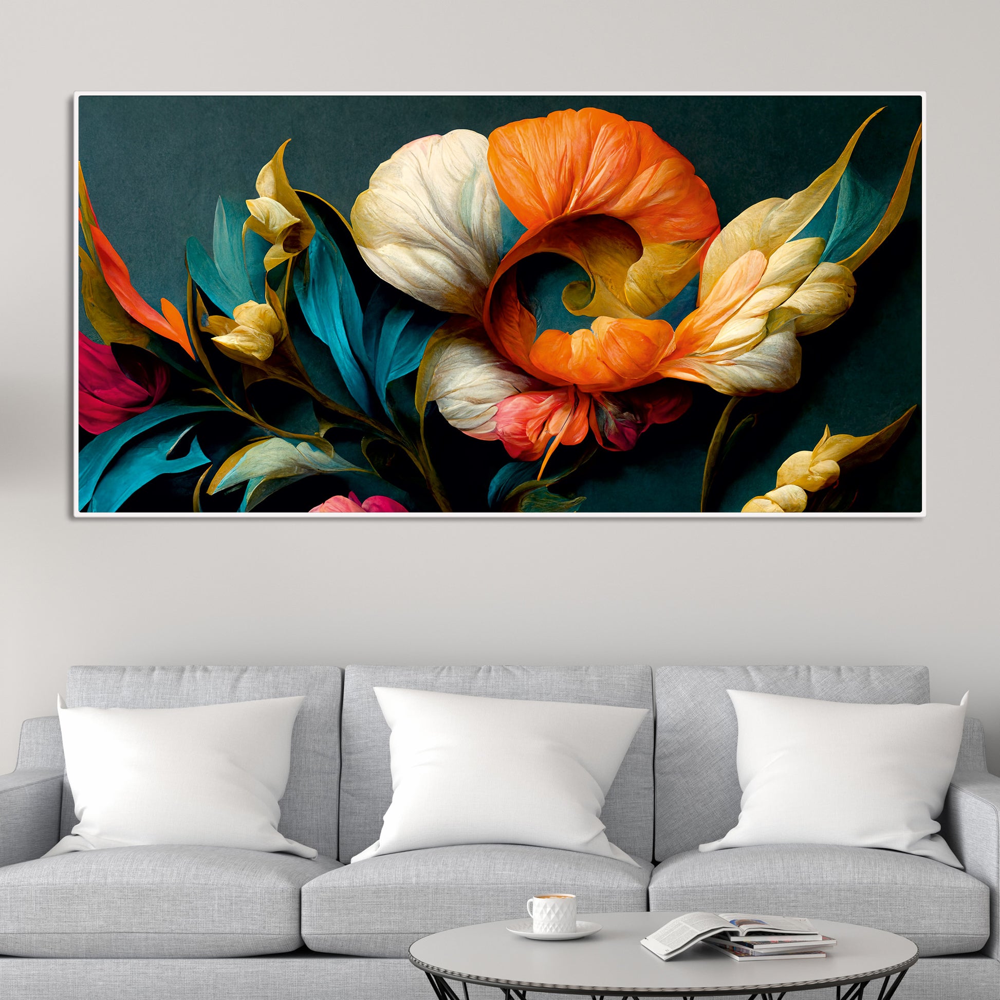 Elegant Floral Flower Artistic Art Canvas Wall Painting