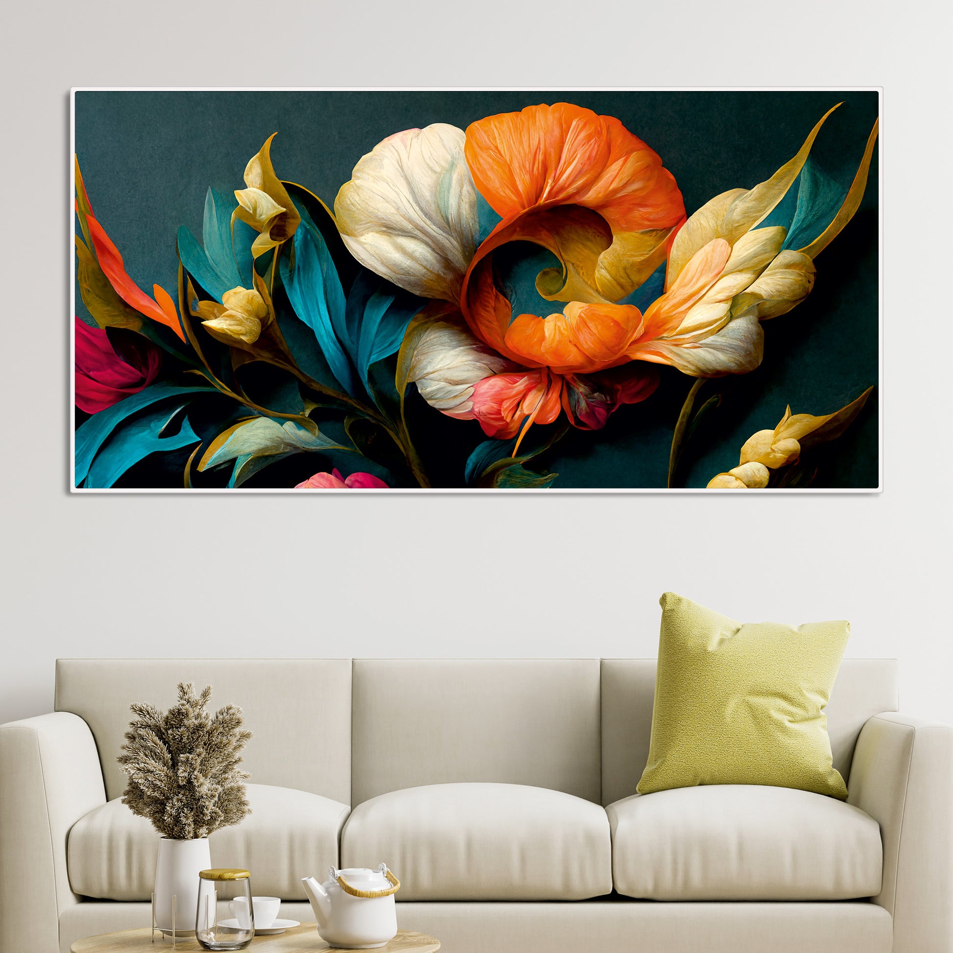 Elegant Floral Flower Artistic Art Canvas Wall Painting