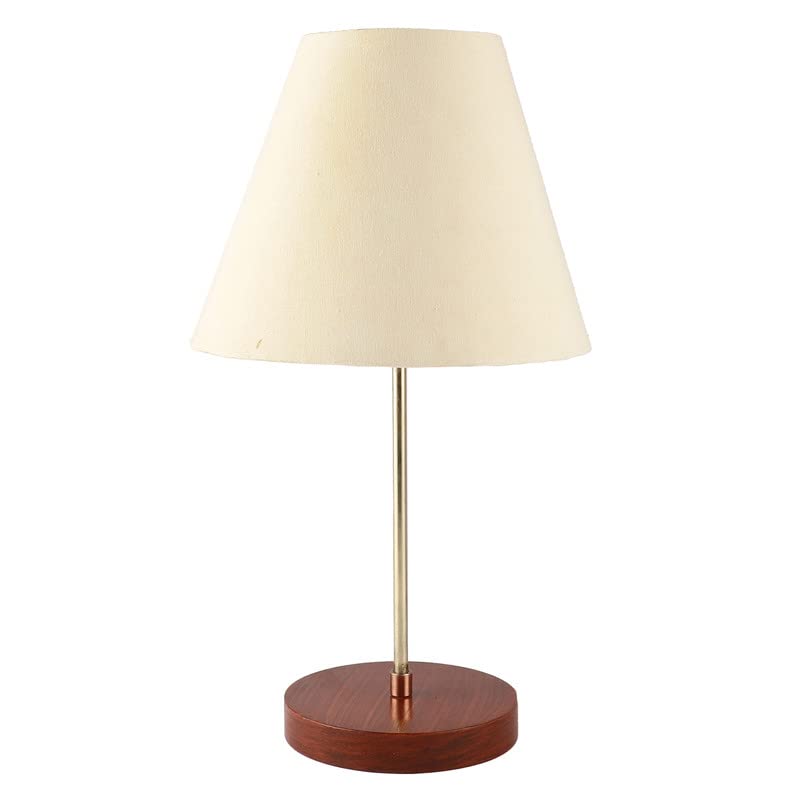 Elegant Night Lamp with Aluminum Base Table Lamp Shade