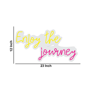 Enjoy The Journey Motivational Text Neon Sign LED Light