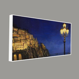 Evening at The Coast of Amalfi in Italy Canvas Wall Painting