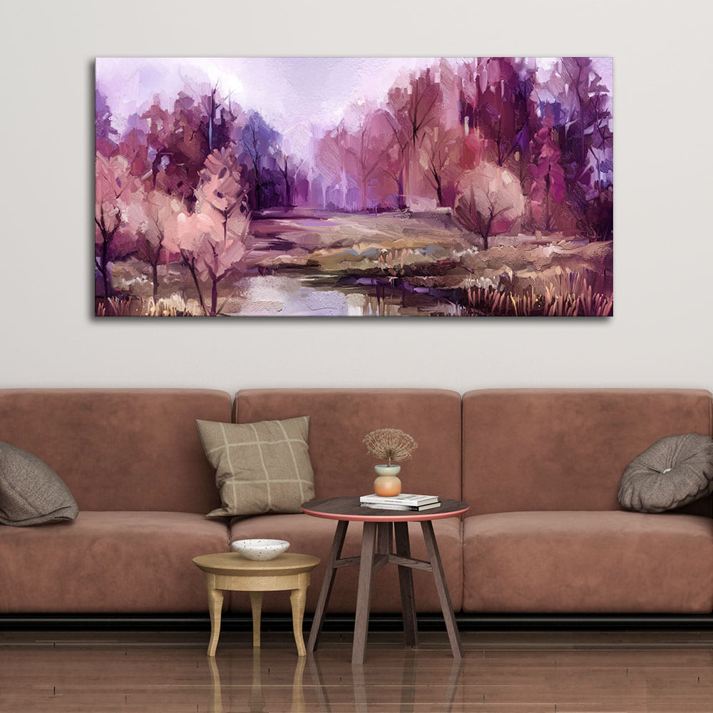 Fall Season Nature View Canvas Wall Painting