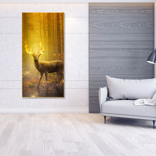 Fantasy Deer Floating Canvas Wall Painting