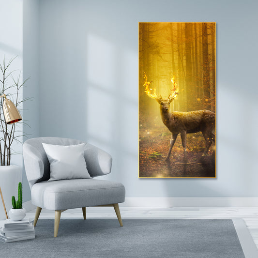 Fantasy Deer Floating Canvas Wall Painting