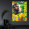 Football is Life Neymar Jr Cotton Canvas Wall Painting