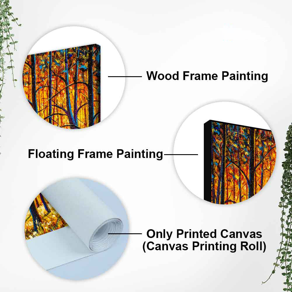 Forest in Autumn Premium Wall Painting