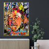 Funky Albert Einstein Cotton Canvas Wall Painting