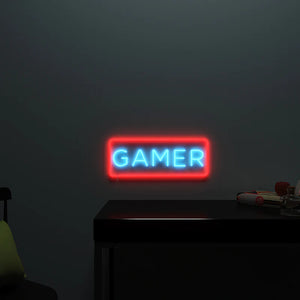 Gamer Text Neon LED Light