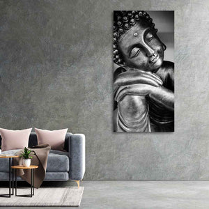 Gautam Buddha Sculpture Canvas Wall Painting