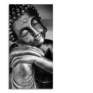 Gautam Buddha Sculpture Canvas Wall Painting