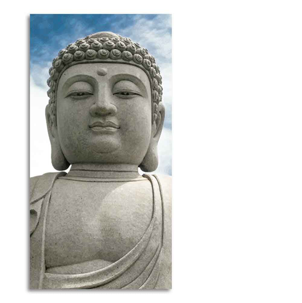 Gautam Buddha Sculpture Vertical Wall Painting